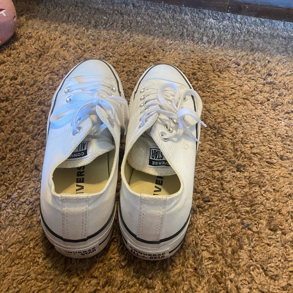 Woman’s platform converse shoes
